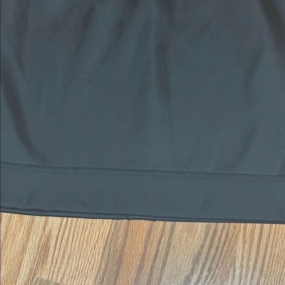 Juicy Couture Black Satin Mini Skirt, exposed seams, zipper, 10 - Picture 2 of 10